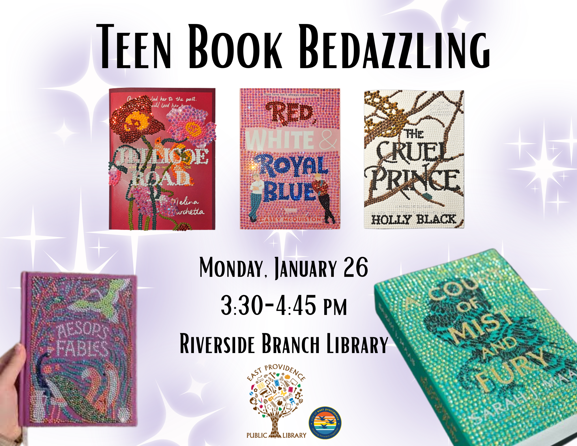 Teen Book Bedazzling flyer