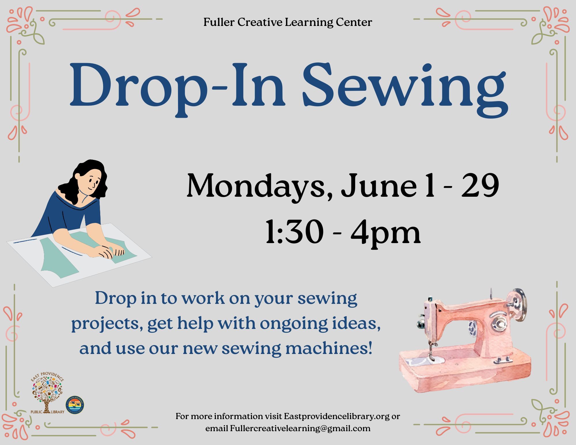 Drop in sewing flyer