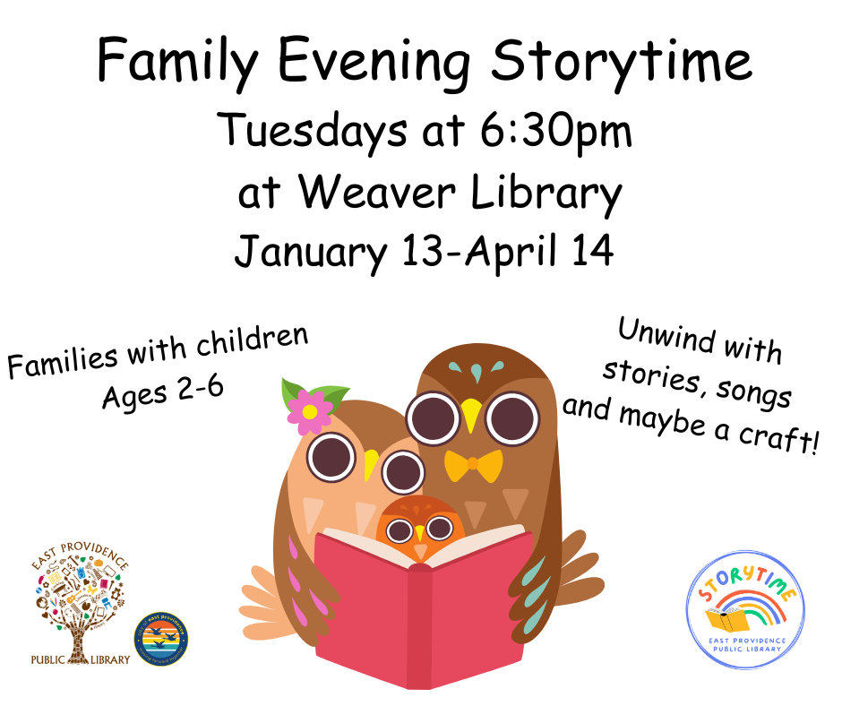 Family Evening Storytime flyer