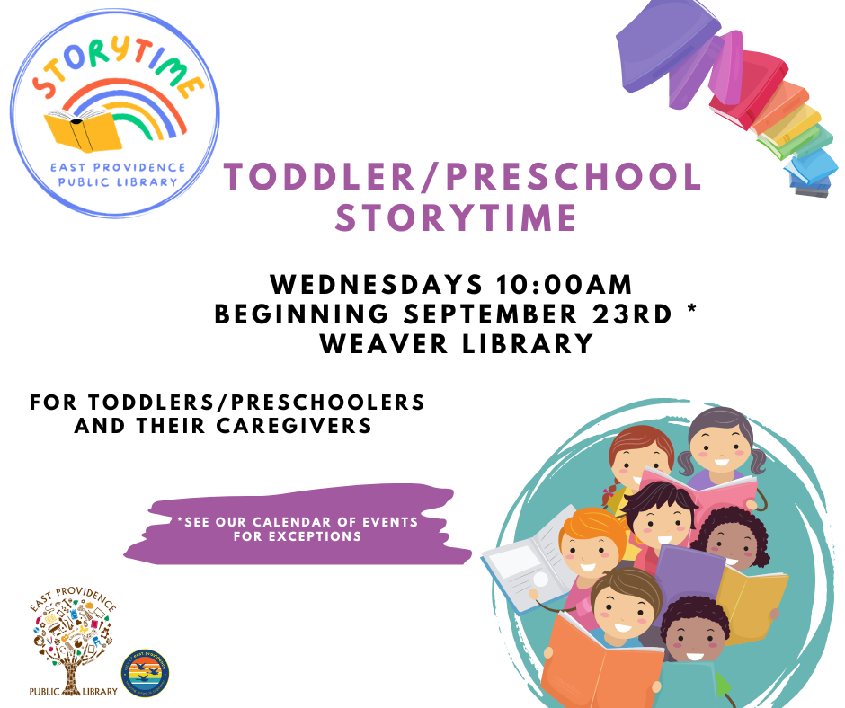 Toddler/Preschool Storytime flyer