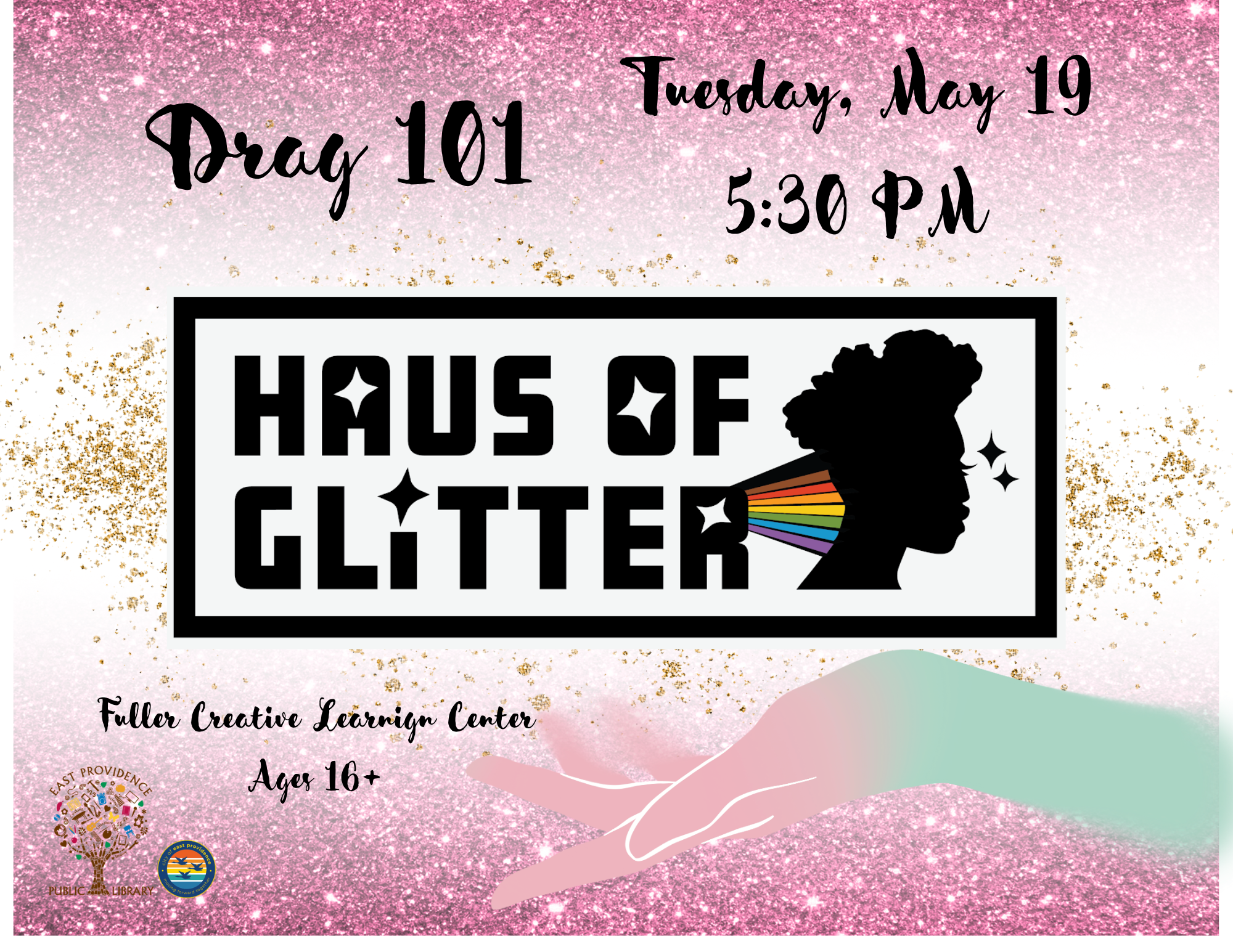 Drag 101 event flyer