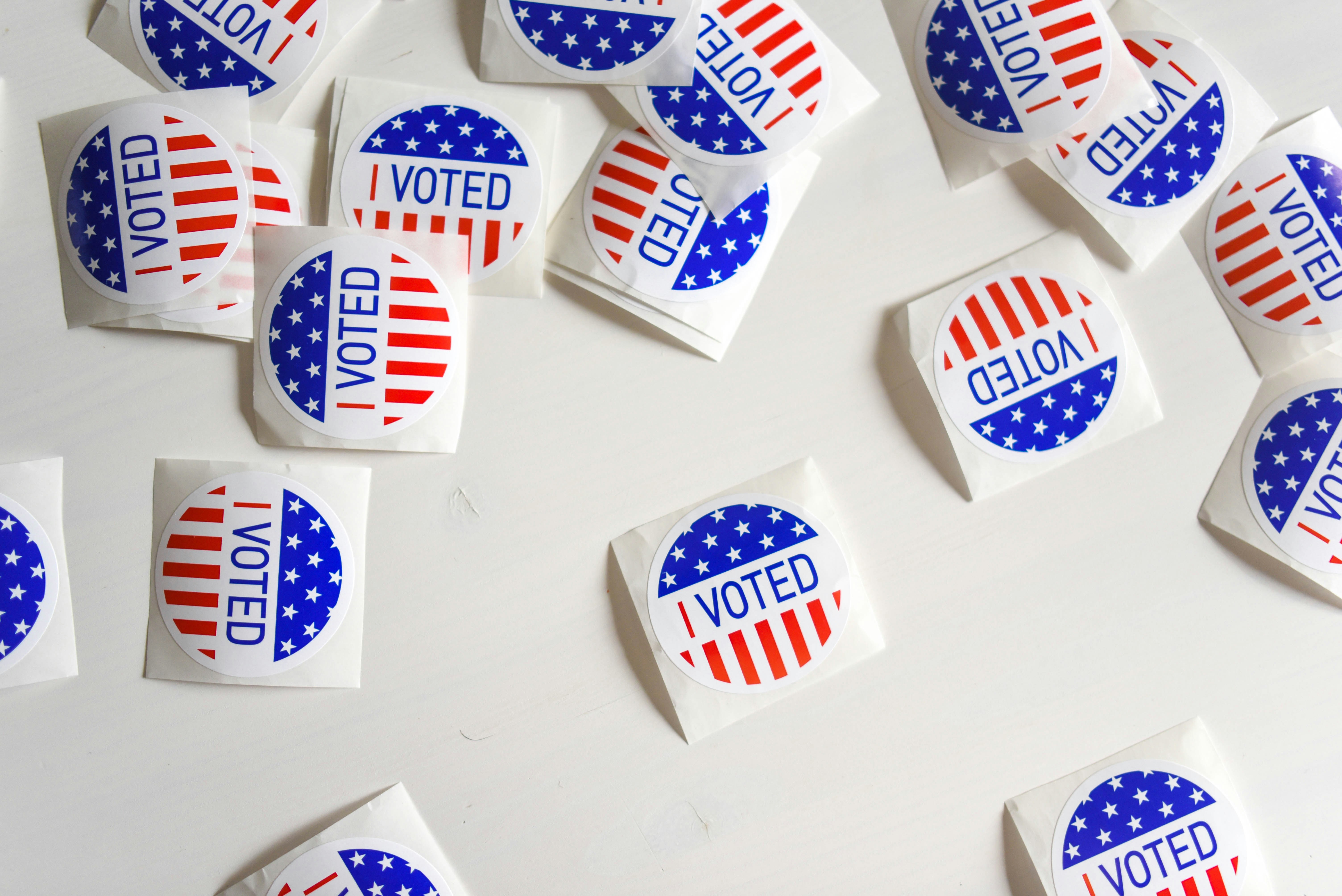 Image of voting stickers