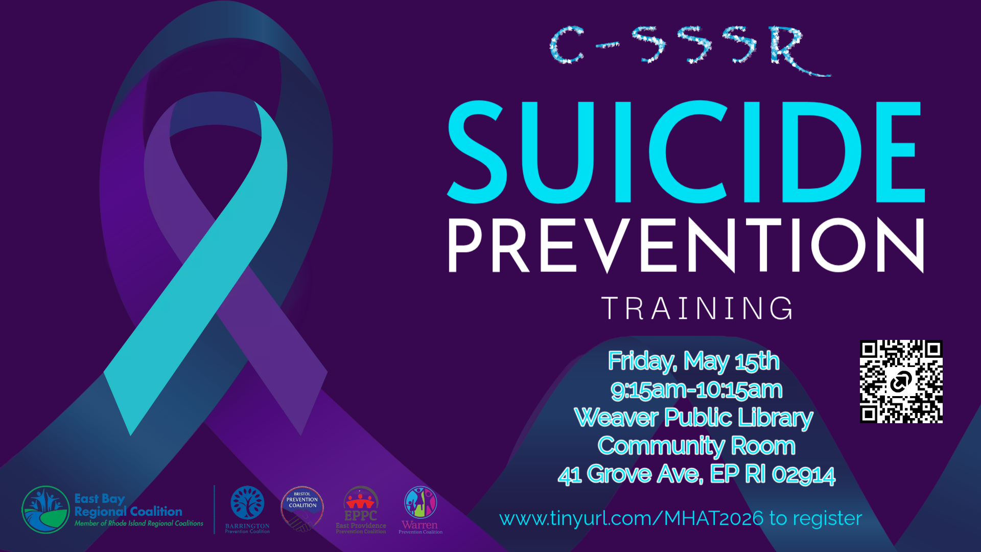Suicide prevention training flyer