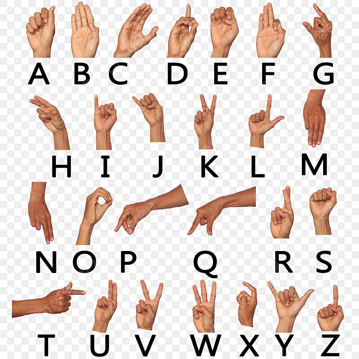signing alphabet image