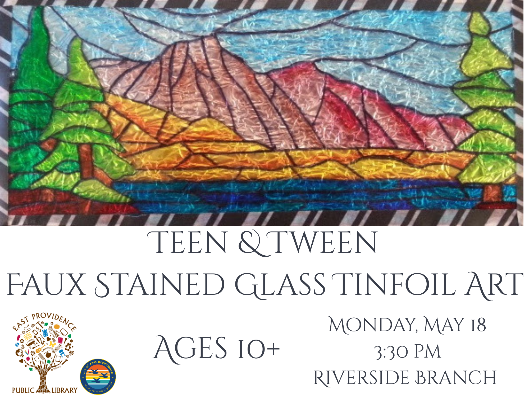 Stained glass art flyer