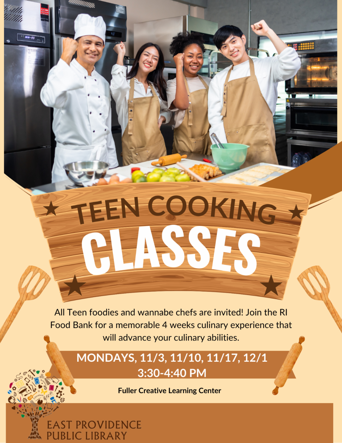 teen cooking flyer