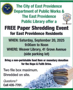 Paper shredding flyer