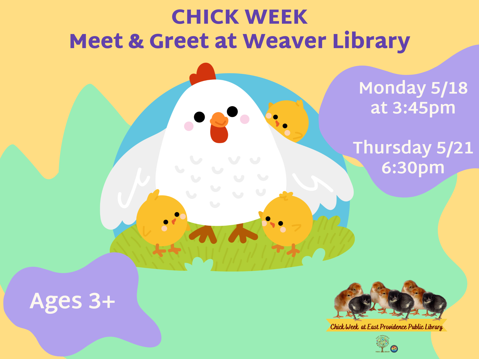 Chick week event flyer