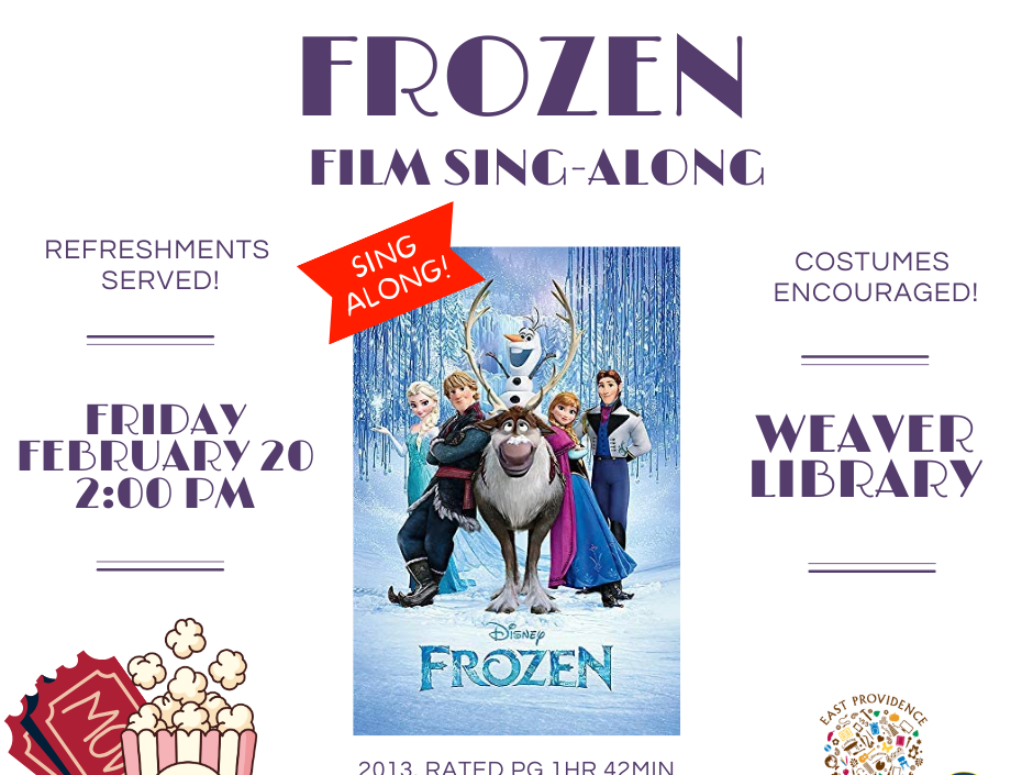 Frozen sing along flyer