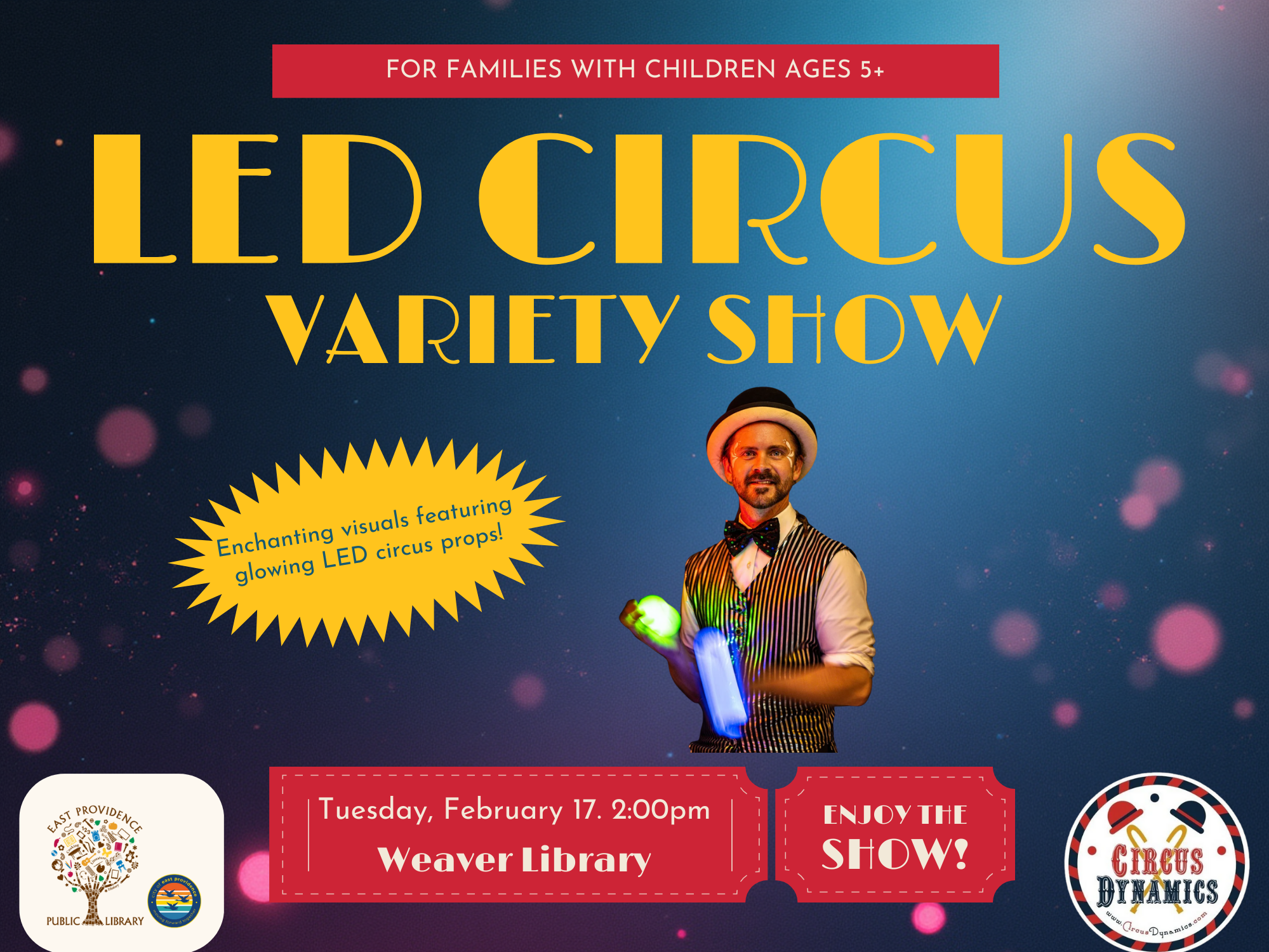 LED Circus Variety flyer