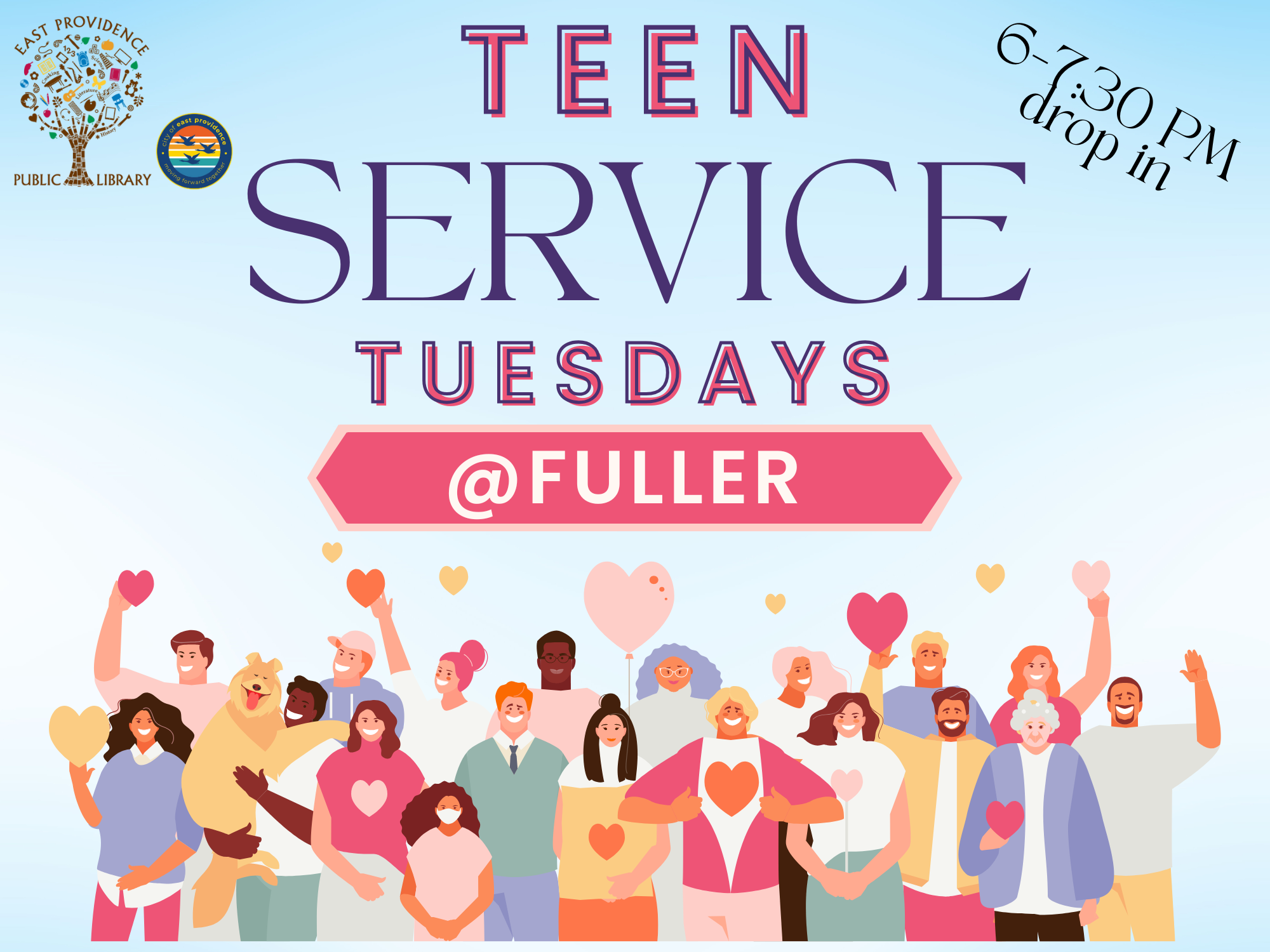 Teen Service Tuesdays flyer