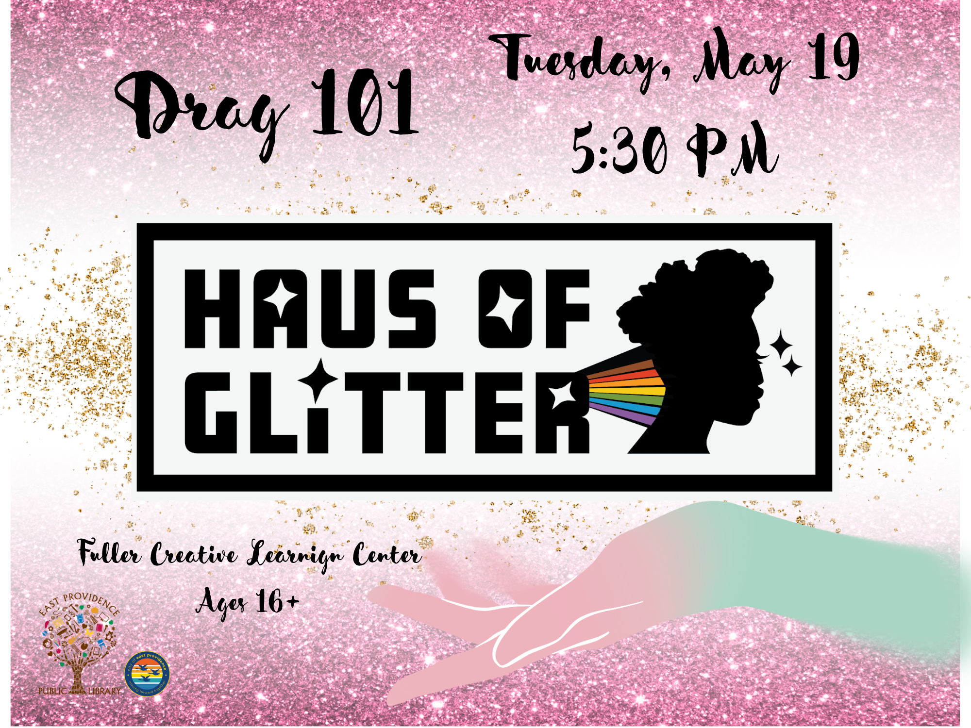 Drag 101 event flyer