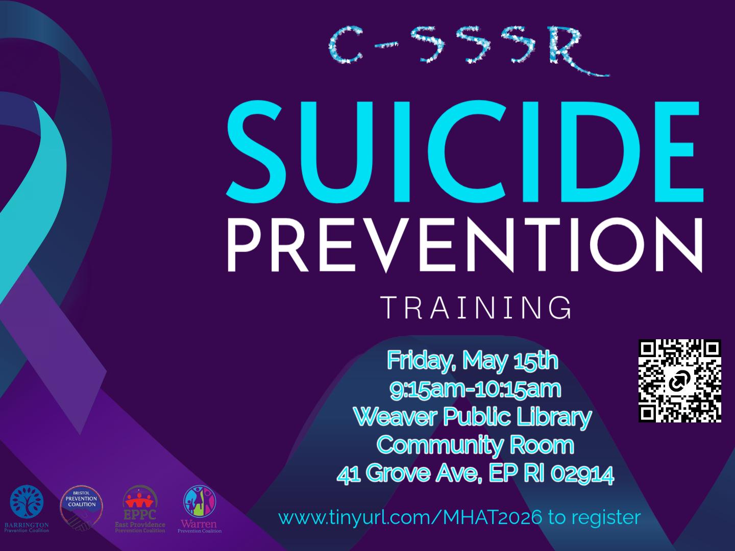 Suicide prevention training flyer