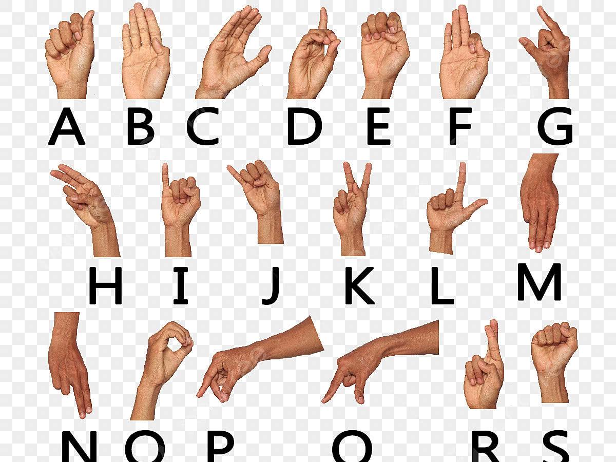 signing alphabet image
