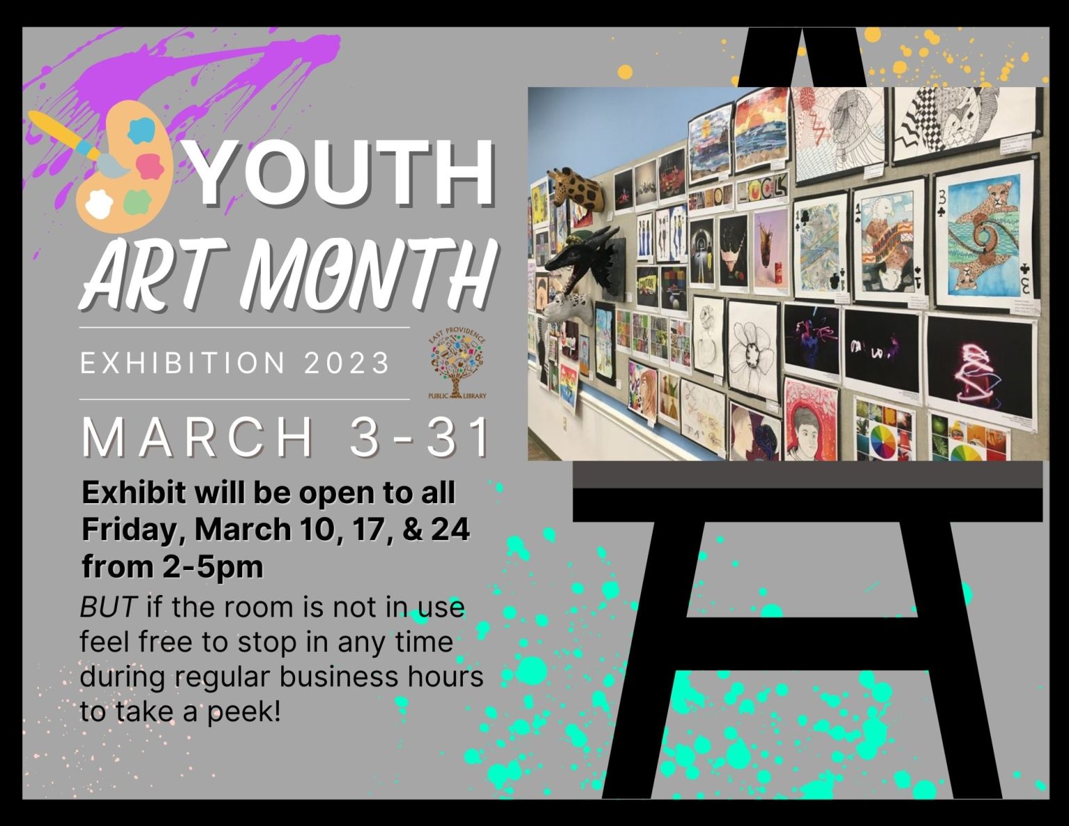 Youth Art Month Open Gallery at Weaver Library 2-5pm - East Providence ...